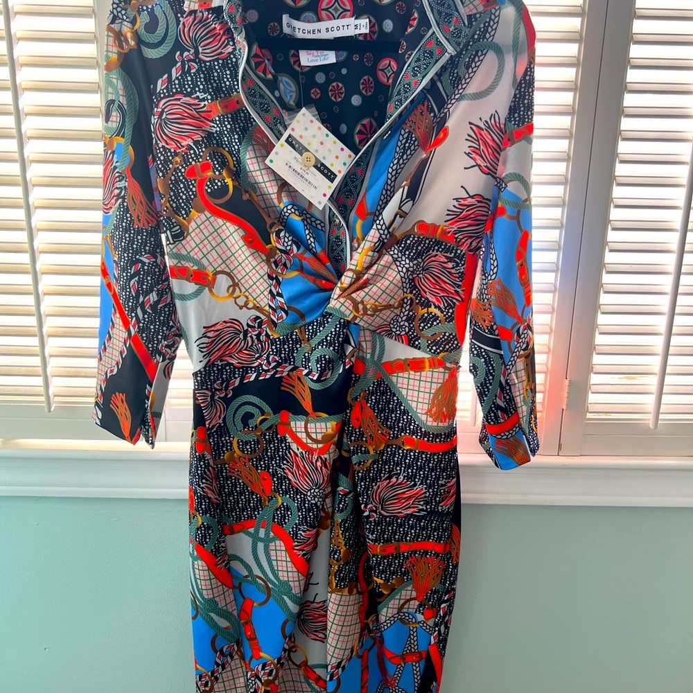 Gretchen Scott NWT size medium twist and shout dress